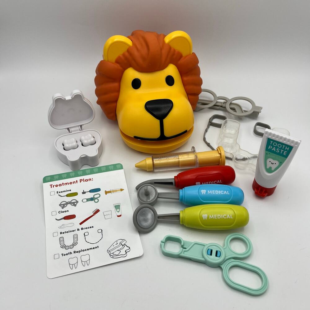 Gigglescape Dentist Play Set Pretend Medical Dental Accessories Missing 3 pcs - Picture 2 of 9